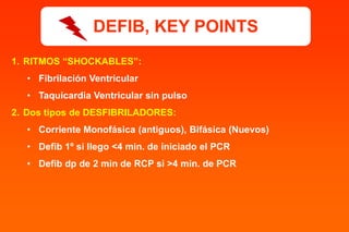 Defib Point Reanimación Cardiopulmonar RCP Avanzada. Taller | PPT