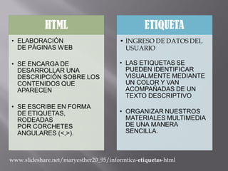 www.slideshare.net/maryesther20_95/informtica-etiquetas-html
 