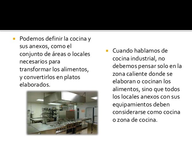 Concepto y descripción del área de cocina