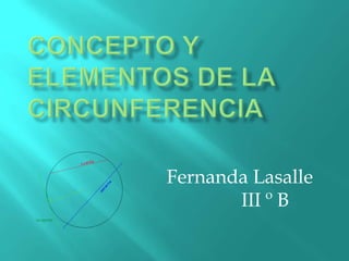 Fernanda Lasalle
III º B
 