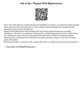 Concept Paper Example Format Concept Note Te | PDF