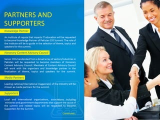 Concept paperpakistancio summit2013