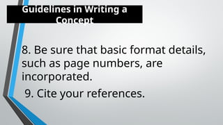 Writing Concept Paper Activity for Grade 11 Learners in EAPP | PPTX