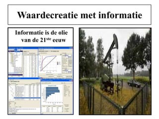 Waardecreatie met informatie
Informatie is de olie
van de 21ste eeuw

 