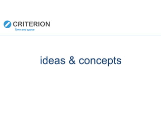 ideas & concepts
 