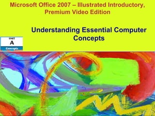 Microsoft Office 2007 – Illustrated Introductory,
Premium Video Edition
Understanding Essential Computer
Concepts
 
