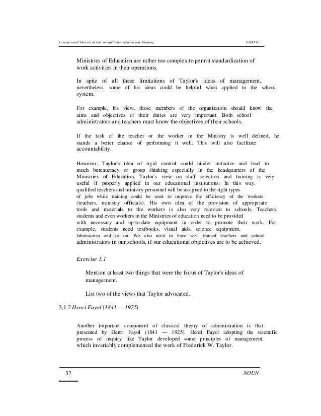 an analysis of management concepts by henri fayol in organizational administration Table i the 14 principles of management: then and now principle then now generalization in workers' job design employees are. an analysis of management concepts by henri fayol in organizational administration Table i the 14 principles of management: then and now principle then now generalization in workers' job design employees are.