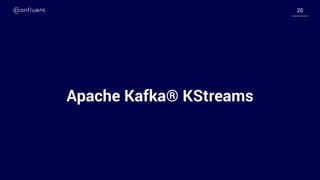 2020
Apache Kafka® KStreams
 