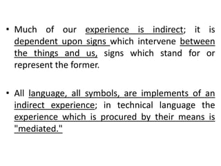 Concepts and experiences | PPT