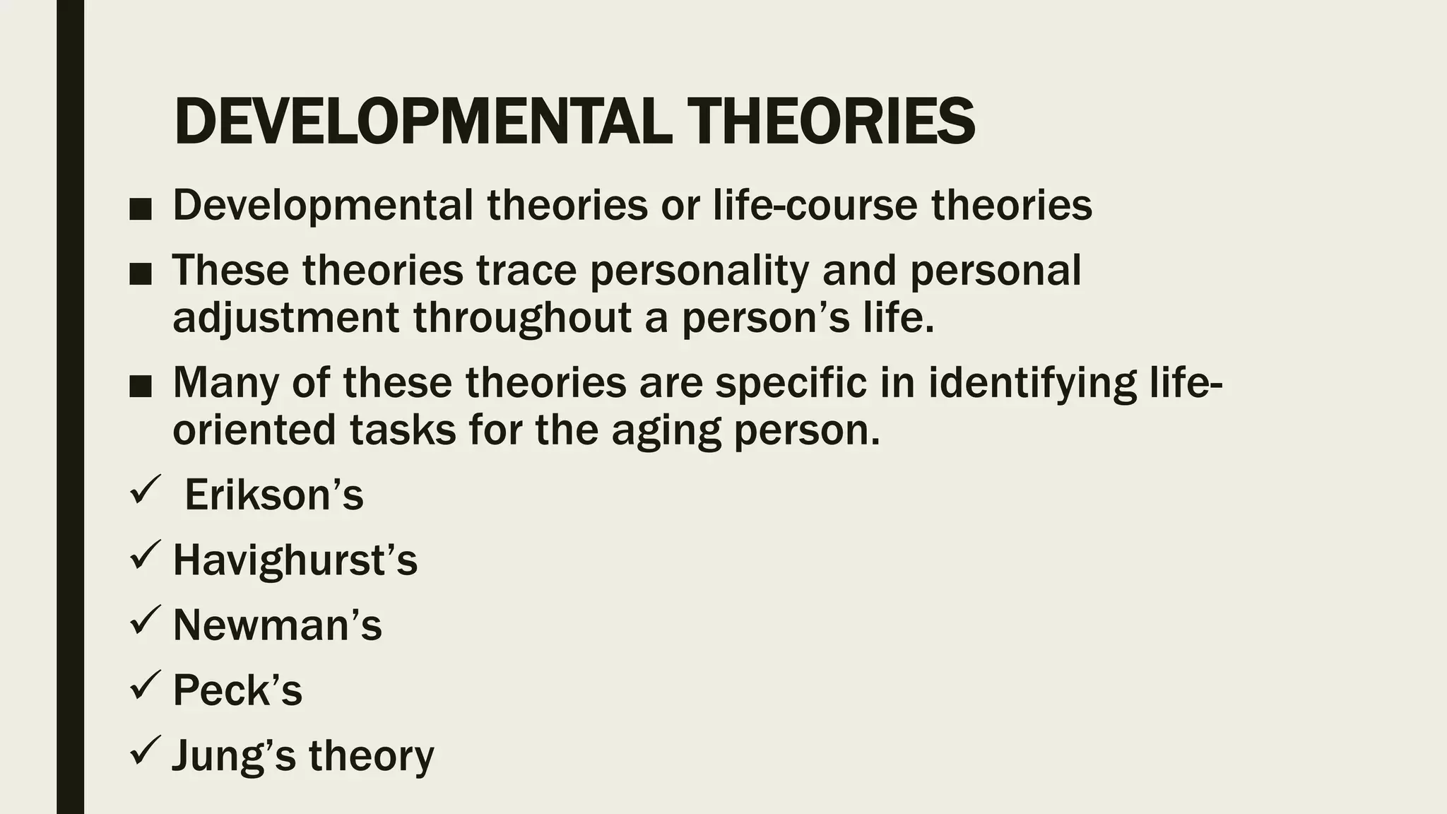 Concepts and theories of aging | PPTX