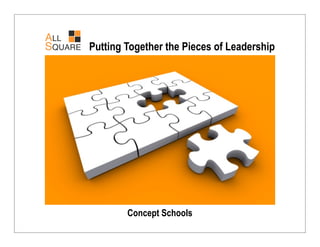 Putting Together the Pieces of Leadership




        Concept Schools
 