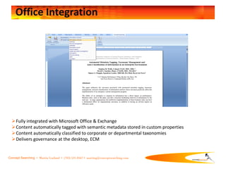 Concept Searching ConceptClassifier For SharePoint