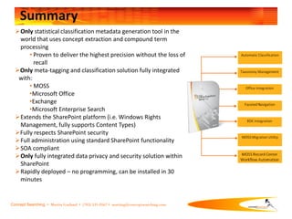 Concept Searching ConceptClassifier For SharePoint