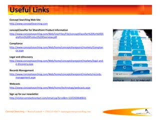 Concept Searching ConceptClassifier For SharePoint