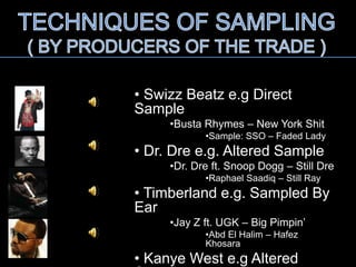 Music Sampling in Hip Hop | PPTX