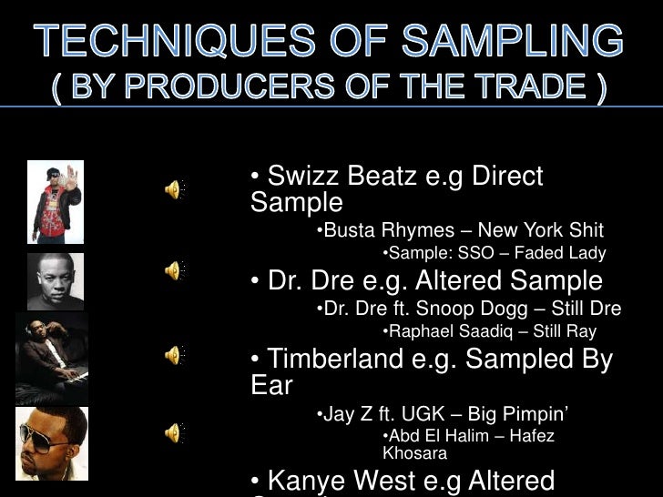 Music Sampling in Hip Hop