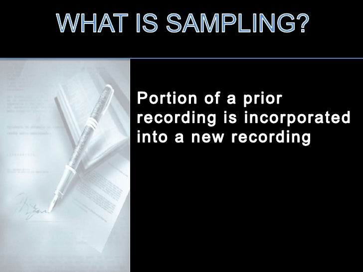 Music Sampling in Hip Hop
