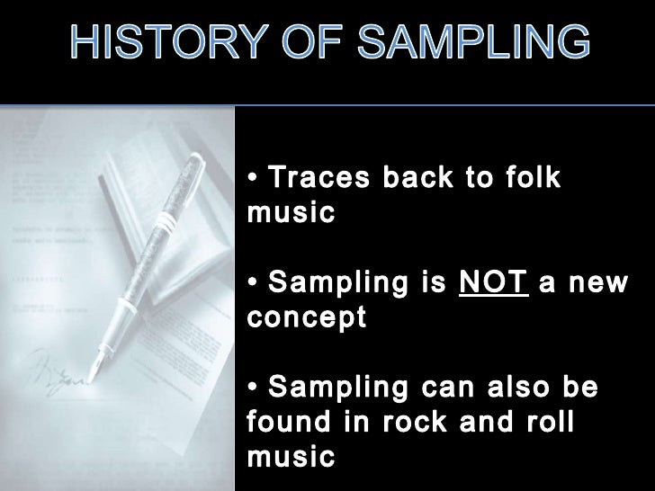 Music Sampling in Hip Hop