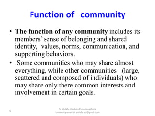Concepts of Community Health | PPTX