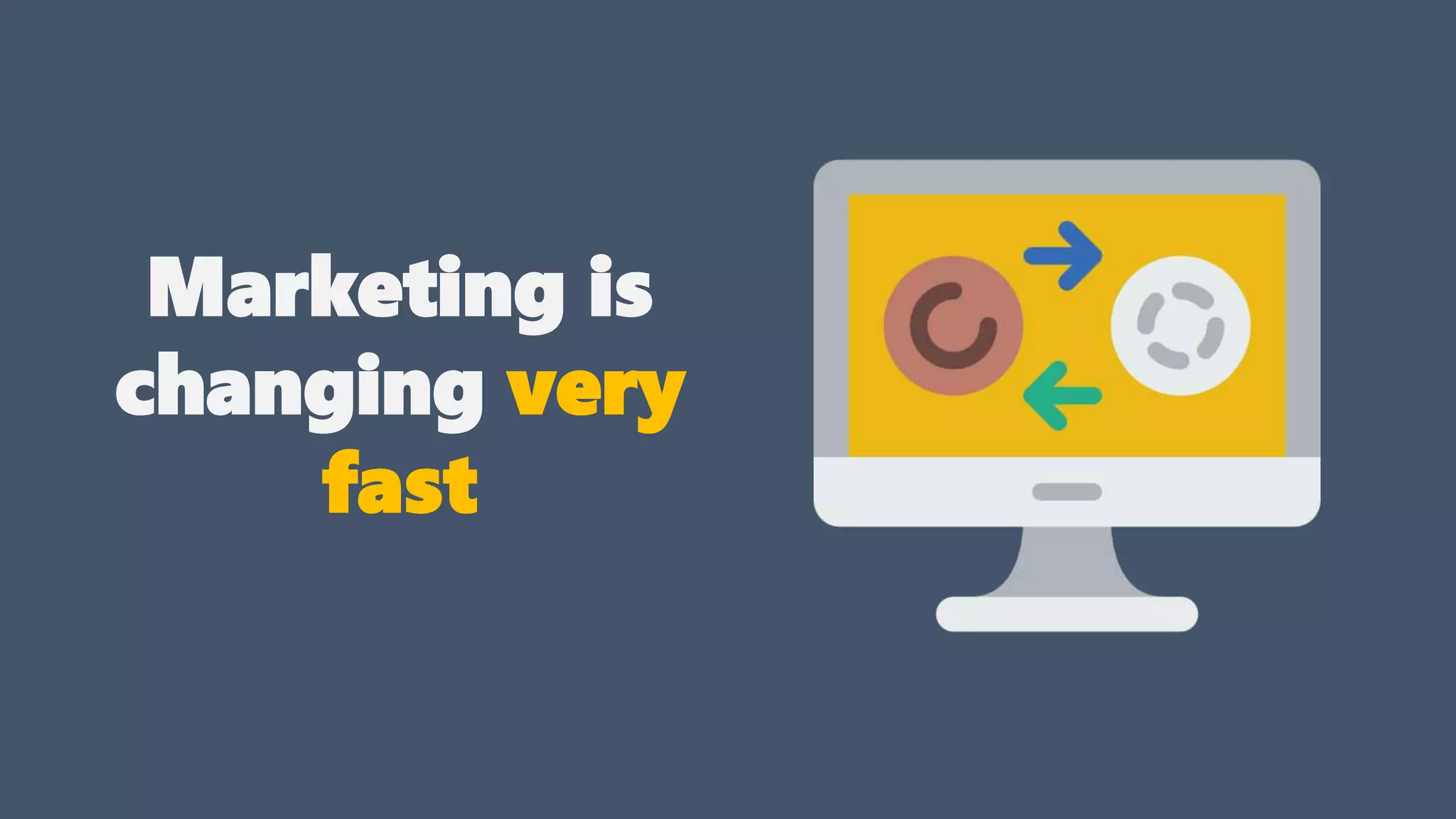 Marketing is
changing very
fast
 