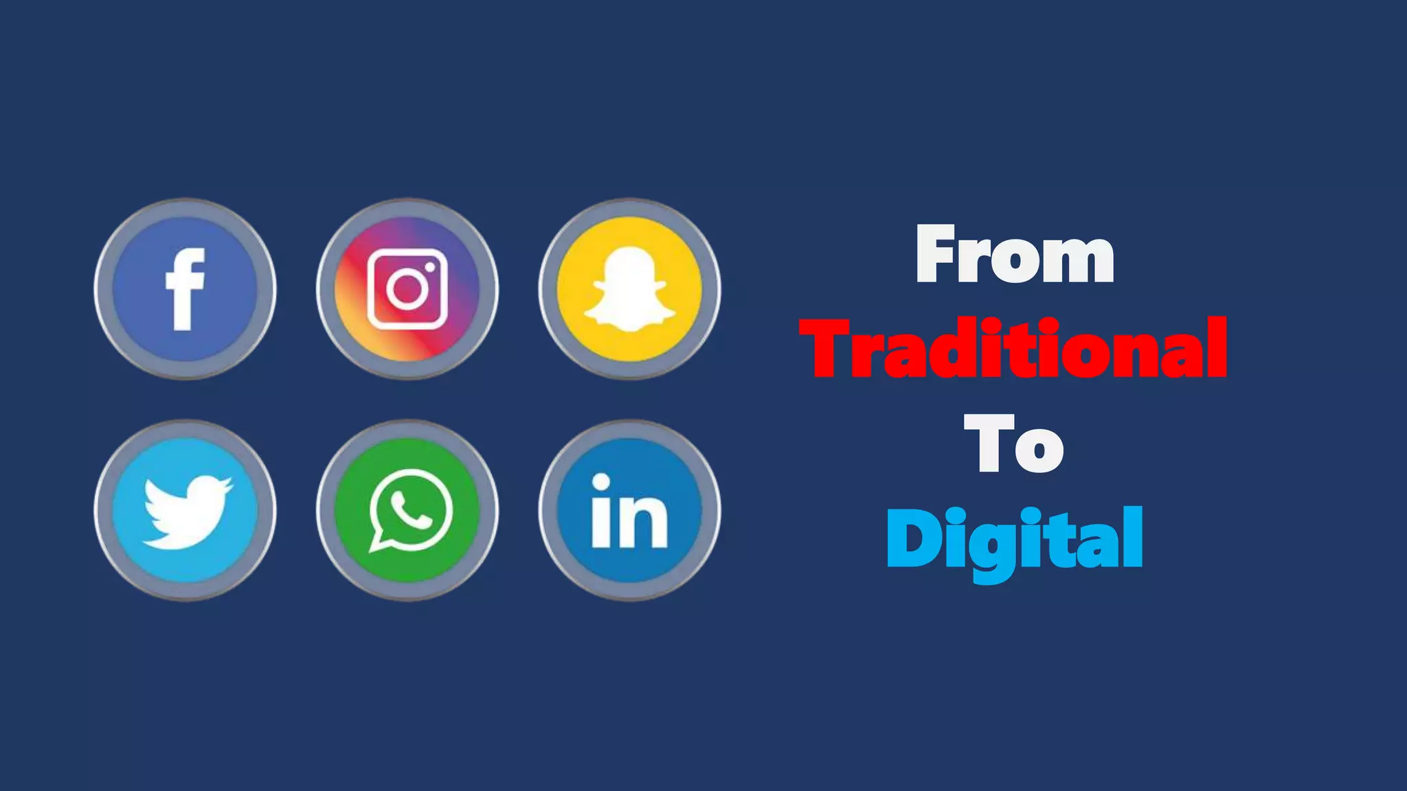 From
Traditional
To
Digital
 