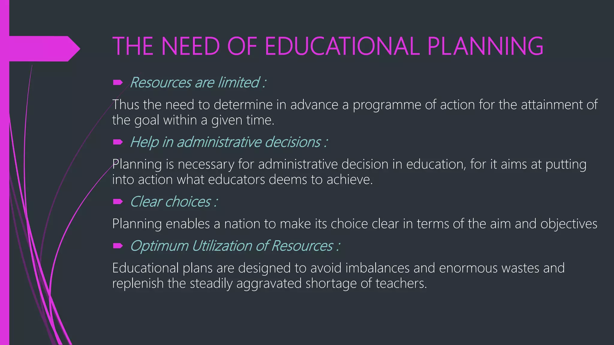Concepts of educational planning PPTX