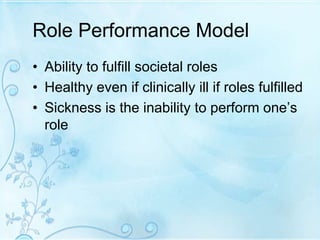 Concepts of health, | PPT