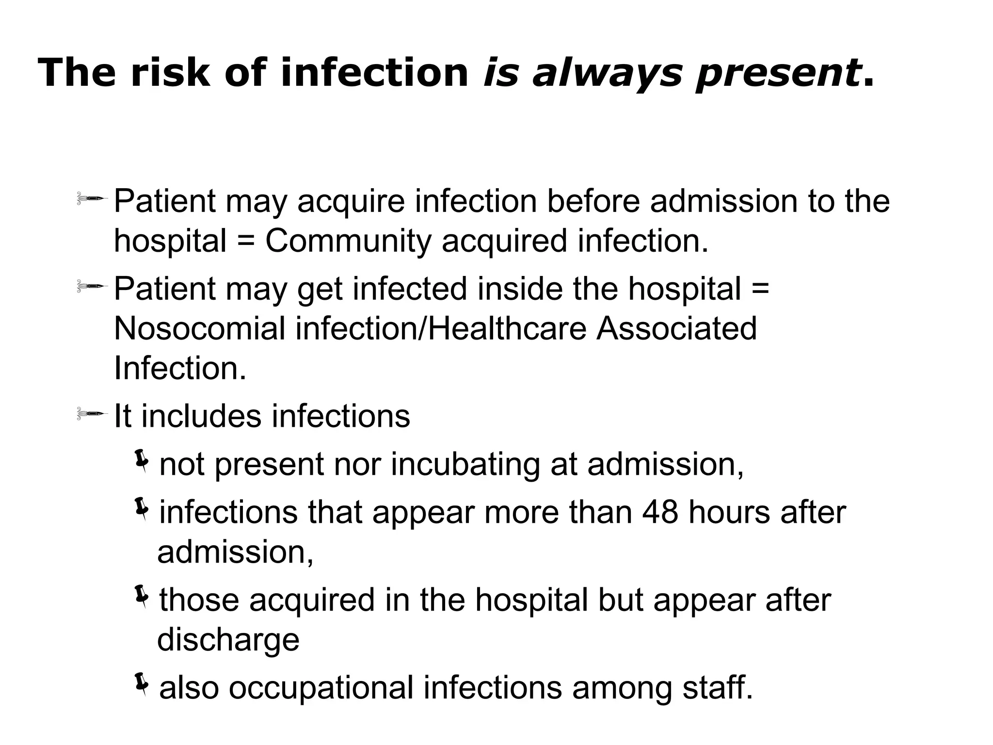 What Is Infection Risk Concepts of infection control By Dr Anjum Hashmi MPH | PPT