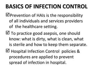 Concepts of infection control | PPT
