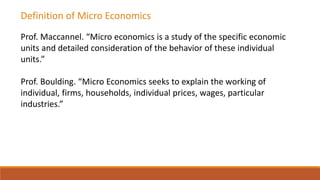 Concepts of micro and macro economics | PPT