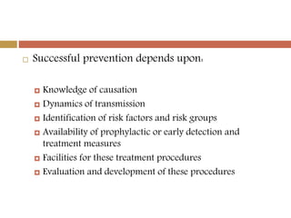 Concepts of prevention and control of diseases | PPTX