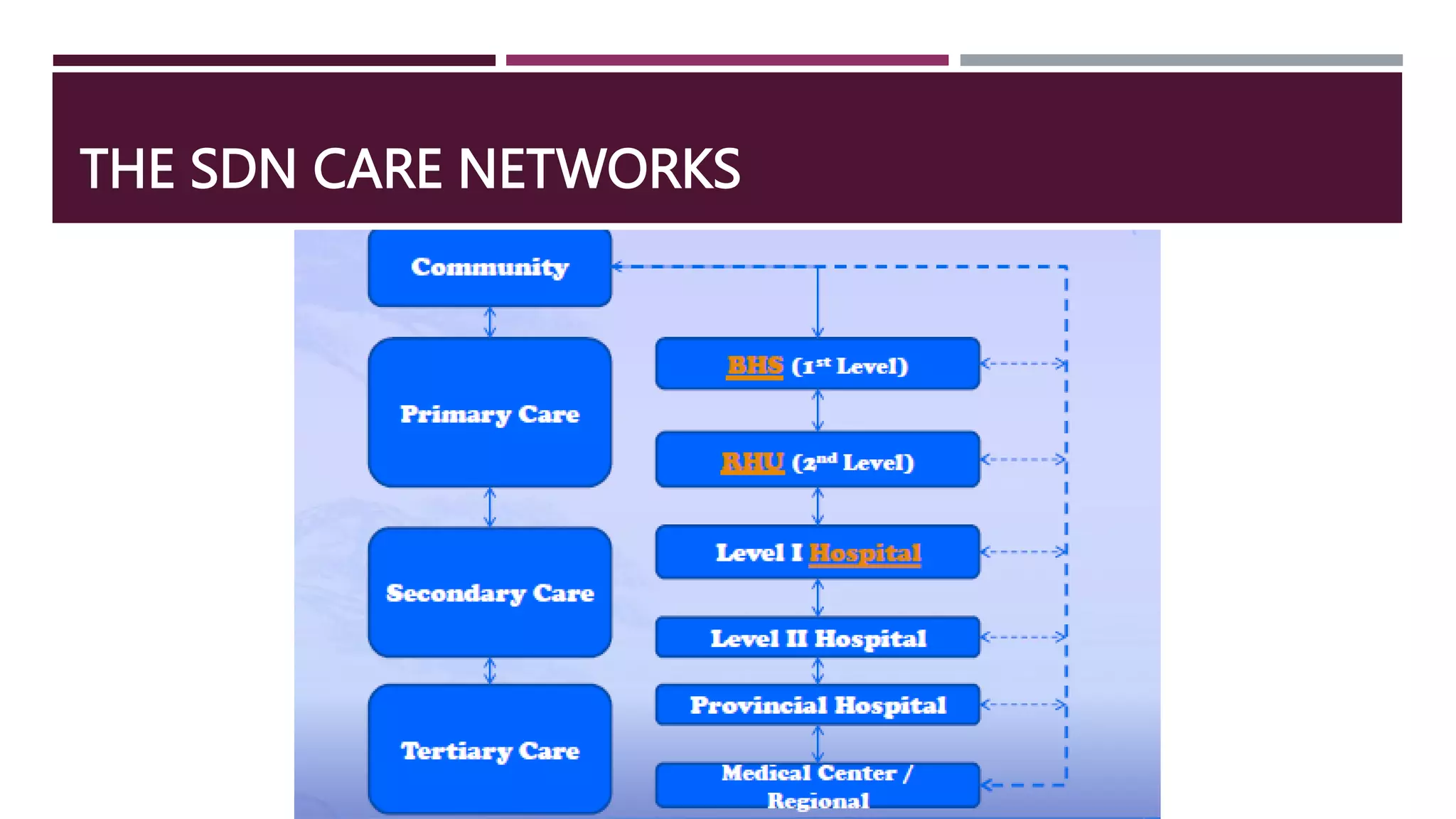 THE SDN CARE NETWORKS
 
