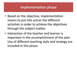 Implementing Learning Into Practice CONCEPTS OF TEACHING AND LEARNING Fon,Educational Platform.pptx