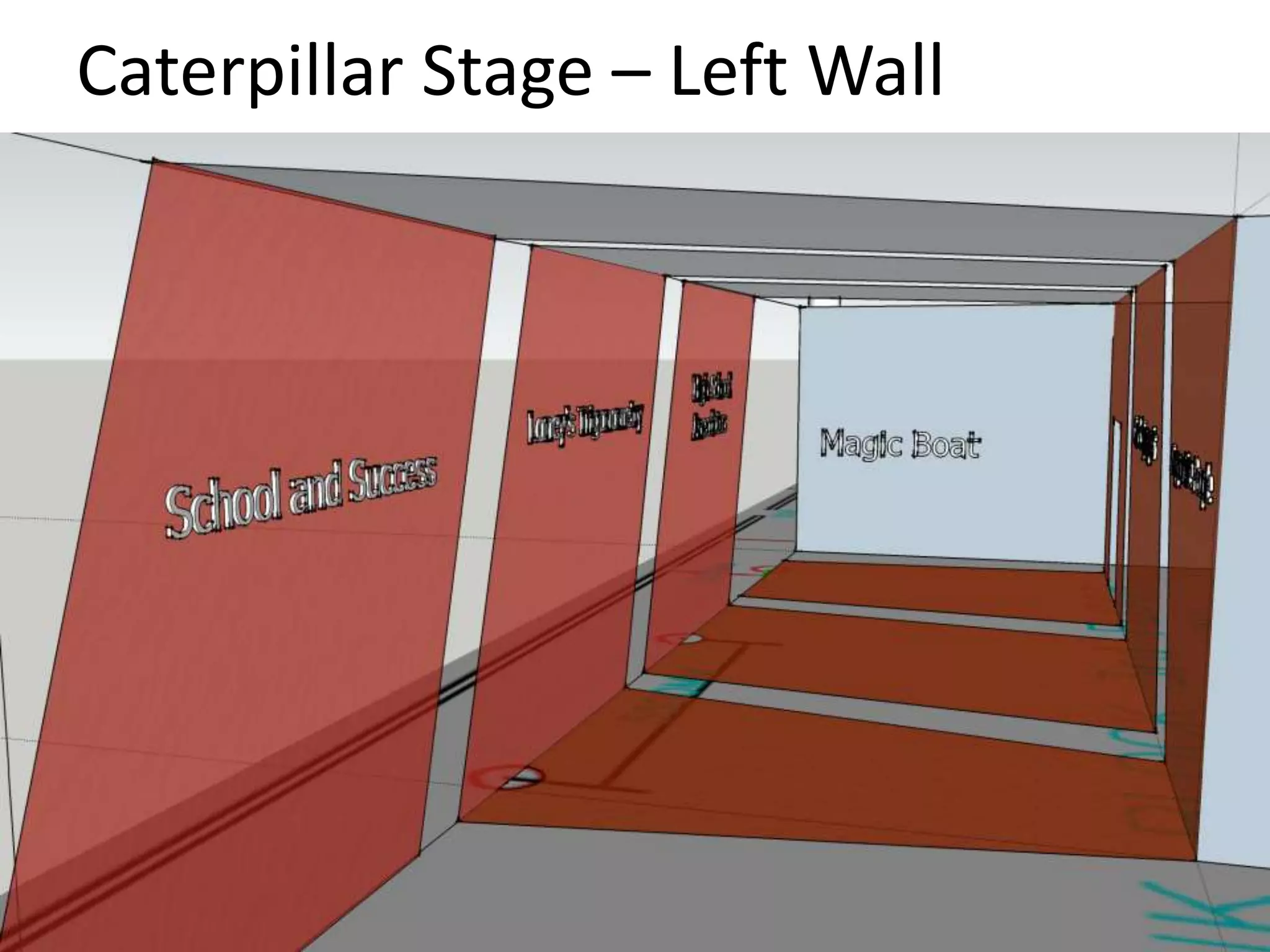 Caterpillar Stage – Left Wall 
 