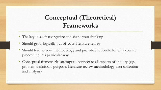 conceptual framework vs literature review