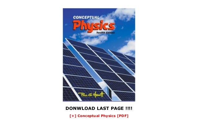 Conceptual Physics Pdf
