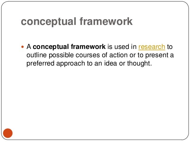 Conceptual and theoretical framework thesis
