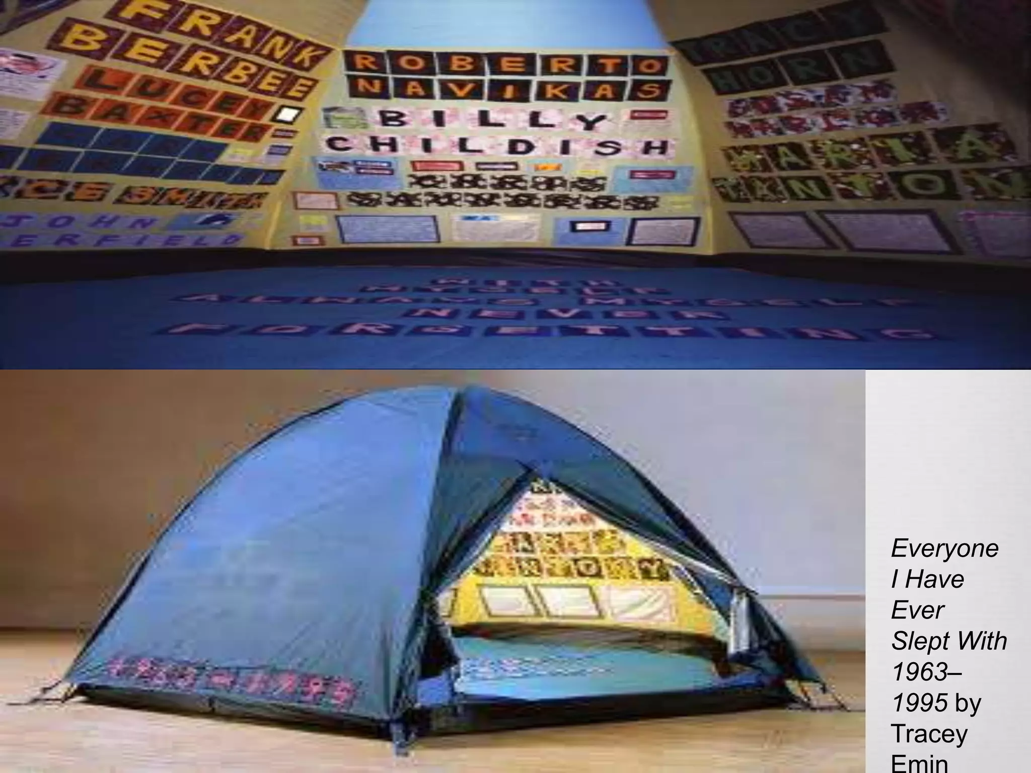 Everyone
I Have
Ever
Slept With
1963–
1995 by
Tracey

 