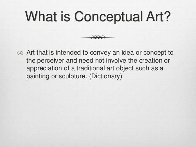 conceptual art presentation 1