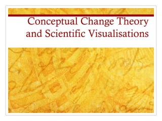 Conceptual Change Theory and Scientific Visualisations 