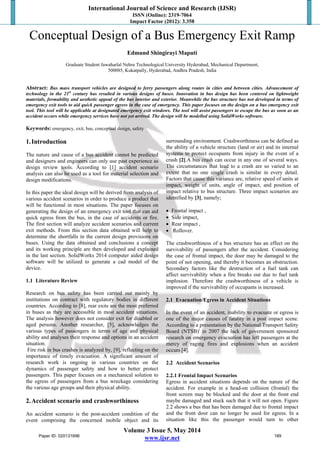 Conceptual design of a bus emergency exit ramp | PDF