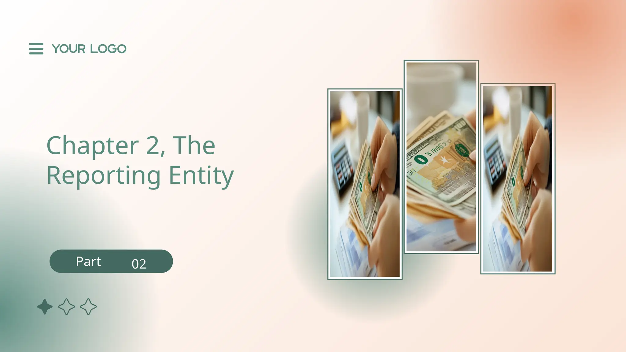 X
Chapter 2, The
Reporting Entity
Part 02
 