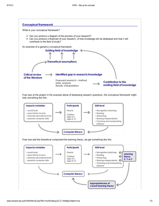 Conceptual framework guide