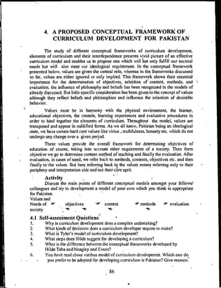 conceptual framework of Curriculum Unit 4