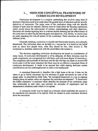 conceptual framework of Curriculum Unit 4