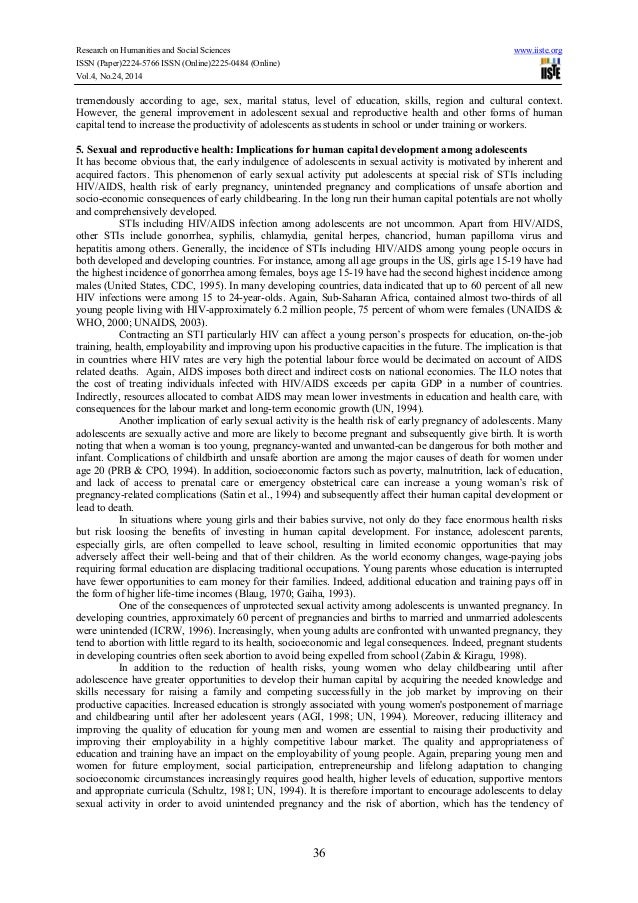 Sexual education research