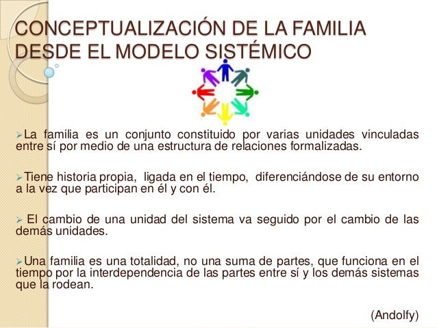 Conceptualización de la familia desde el modelo sistémico