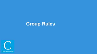 Group Rules
 