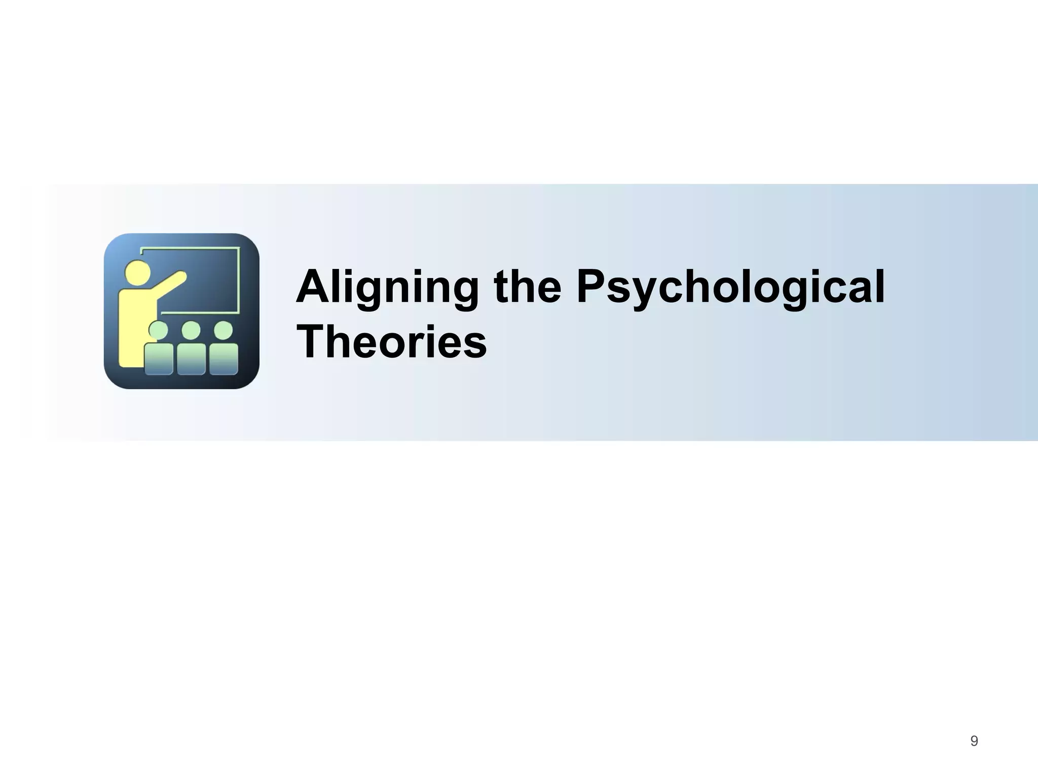 Aligning the Psychological Theories 