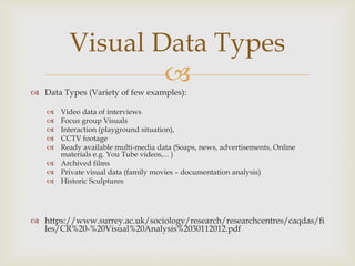 Conceptualizing visual data | PPTX